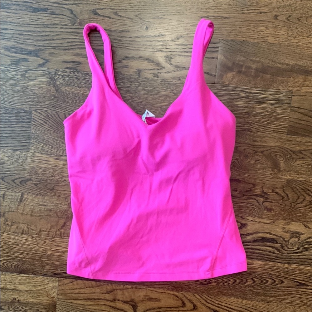 Lululemon Athletica Hot Pink Cropped Tank Top